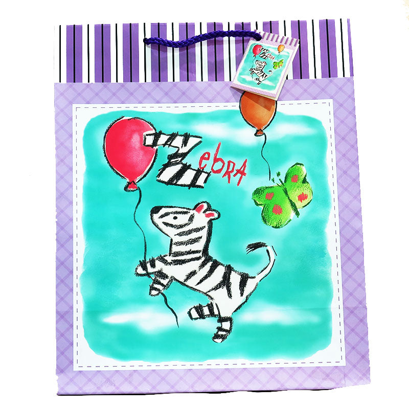 Zebra Birthday or Gift Bag