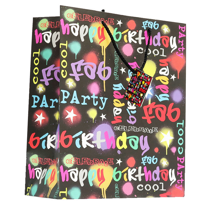 Birthday Gift Bag, POP Neon