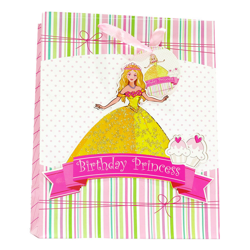 Birthday Gift Bag, Princess Glitter