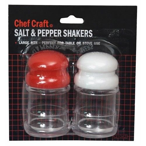 CHEF CRAFT SALT & PEPPER SHAKERS LARGE SIZE