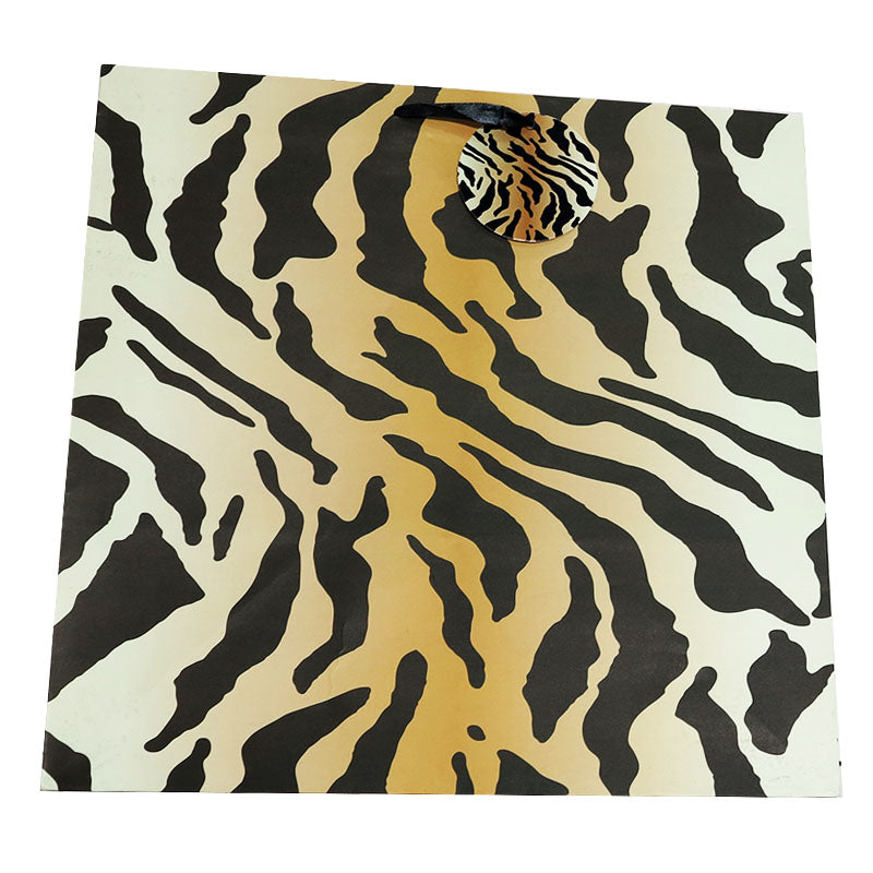 Birthday or Gift Bag, Stripes Tiger