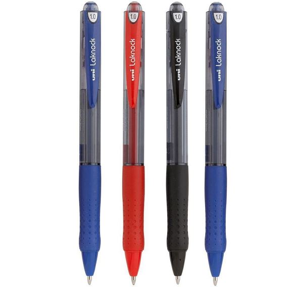UNI BALL LAKNOCK Ball Point  1.0mm ,4 pens